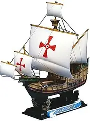 Aoshima Santa Maria 1492 Historical Sailing Ship Model Kit