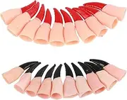 ibasenice 40 Pcs Halloween Nails Halloween Witch Nails Witch Finger Halloween Fake Fingers Halloween Zombie Fingers False Nails Zombie Fake Fingers Nail Zombie Fake Nail Claw Rings Rubber