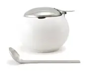 ZEROJAPAN Round Container M Spoon white BKK-03 WH