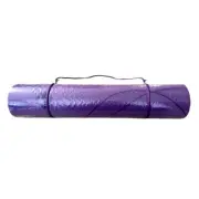 Purple Yoga, Pilates, Gym Fitness Exercise Mat with Carry Strap