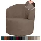 Stretch Jacquard Swivel Barrel Chair Covers Slipcover Swivel Accent Chair Cover