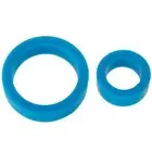 TitanMen - Silicone Cock Rings Double Pack Blue