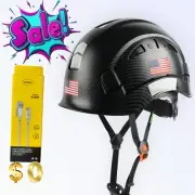Free Charger+GREEN DEVIL Full Brim Hard Hat Vented Construction Safety Helmet