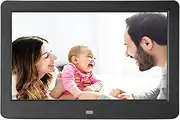 10 Inch WiFi Digital Photo Frame, 1920x1080 Full View Angle HD Screen Smart Electronic Picture Frame with Video Playback, Time Weather Display, Remote Control, Wall Mountable (AU Plug)