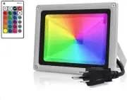 100W Equivalent Led Color Changing Flood Lights Multi RGB (Red, Green, Blue)