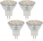 MR11 LED Light Bulbs GU4 Base 3W 12V 4000K Neutral White Flood Light, 4 Pack