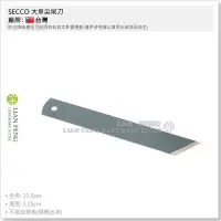 在飛比找Yahoo!奇摩拍賣優惠-【工具屋】缺貨 *含稅* SECCO 大單尖尾刀 HSS 木