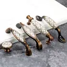 Vintage Retro Alloy Flower Pull Knob Kitchen Cupboard Cabinet Drawer Door Handle