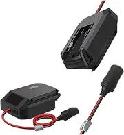 Compatible with Makita/Dewalt/Milwaukee/Bosch 18V to 12V Step Down Converter Cigarette Lighter Adapter Power Wheel Adapter Car Refrigerator(for Milwaukee)