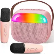 Mini Karaoke Machine for Kids, Toy for Girls Portable Bluetooth Speaker with....