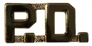 Wholsale Lot of 3 P.D. Gold Motorcycle Hat Cap Lapel Pin PO-350