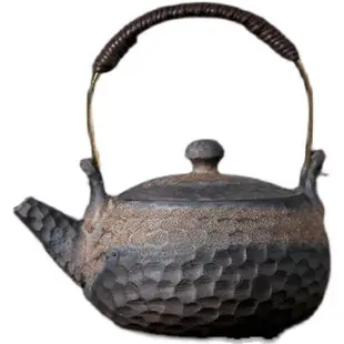 粗陶復古柴燒陶瓷提梁壺燒水煮茶泡茶壺單壺日式侘寂茶杯茶具套裝