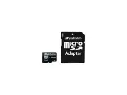 Verbatim Memory Card microSDXC w/Adapter 64GB BK/GY 47042