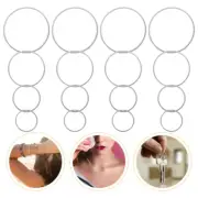 80 Pcs DIY Earring Circle Charms Filled Earrings Glow
