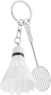 [STOBAZA] Badminton Racket Keychain Grip Equipment Badminton Racket Keyring Baseball Keychains