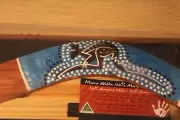 Handpainted Aboriginal Boomerang