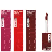 3 Colors Matte Liquid Lipstick Set, Velvet Smooth Nude Lip Gloss, Waterproof Moi