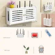 Wifi Router Rack Box Shelf Storage Wall Mounted Wireless Cable Home Decor