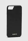 MIMCO Mim-Gram Phone Case For Iphone SE-8-7-6s-6- Black Leather RRP $99 New