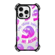 iPhone 16 Pro Bounce Case MagSafe Compatible Live Laugh Leave - Pink