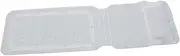 BUGUUYO 1pc PVC Hollow Bathtub Pad Non Cups Bath Mat White Non Wear-Resistant Easy Cleaning Fast Drying Bath Mat