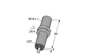 4330400 Turck Inductive Proximity Sensor; Inductive Sensing Mode; M 18 x 1;