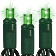 GREEN LED Christmas String Lights Mini Lights Indoor Outdoor Holiday 50ct 24ft
