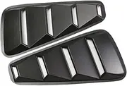 1Pai Black Sport Side Window Louvers Scoop Cover Vent Trim Compatible for Ford Mustang 2005-2014 Car Upgrade Parts Accessories