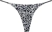 [Vxuxlje] Women's Low Rise T-Back Thongs Bikini Bottoms Solid Color Swim G-Strings Bathing Suit