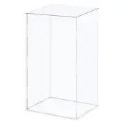 Acrylic Display Case Plastic Box Cube Storage Clear Assemble Showcase 26x21x36cm