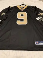 New Orleans Saints Drew Bree’s jersey New With Tags NFLPA Black X-Large