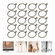 20Pcs Eyelet Curtain Hooks Easy Open Curtain Clamps Drapery Rings Eyelets