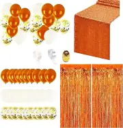 Orange Birthday Party Decorations/Fall Birthday Decorations Orange/Fall Brida...