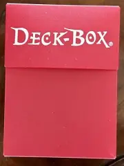 ultra pro 2008 deck box new authentic Red classic color used pokemon magic