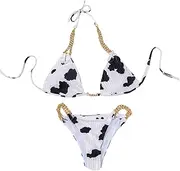 [Tadill] Women's Micro Triangle Tie Side Bikini Set Beachwear for Surfing Travel Vacation Party