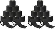 24 Rolls of Non-Woven Self-Adhesive Bandage Outdoor Finger Joint Bandage 5cm x 4.5M Black