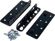 Set of 4 - No Mortise Bed Frame Brackets - Connects Headboard & Footboard to Side Rails - Screws & Instructions Included