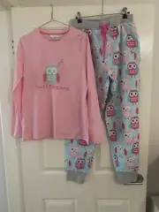 Peter Alexander Ladies Pyjama Set Cute Owls Medium