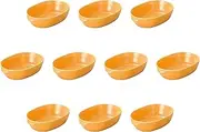Set of 10, Amber Gratin with Ears, 6.3 x 4.2 x 1.6 inches (16 x 10.7 x 4 cm) | Ceramic Au Gratin Dish (Setomonohonpo)