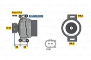 Bosch Alternator for Audi A4 8K2, B8 1.8L Petrol CDHB 2008-2011