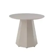 Raimon Furniture Sefina Modern Round Wooden Kitchen Dining Table 90cm Putty