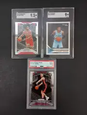 2019-20 Panini Prizm Tyler Herro, Coby White, Ja morant Rookie Card PSA 9 READ