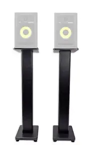 (2) Rockville 28" Studio Monitor Speaker Stands For KRK ROKIT 6 G3 Monitors