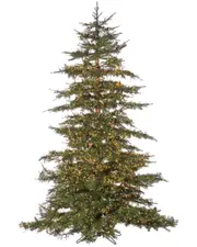 Sterling Tree Company 7.5ft Pre-Lit Natural Cut Monaco Pine With 8032 Led Micro Lights