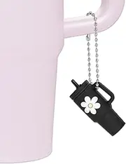 Mini Cup Keychain, Mini Tumbler Keychain for Stanley Cup, Cute Accessories for Stanley for Women Handbag Backpack Purse (Black)