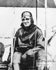 HENRY "HAP" ARNOLD ABOARD A WRIGHT FLYER IN 1911 - 8X10 PHOTO (AZ357)