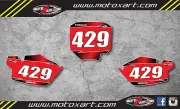 Custom number plates for Honda CR80 1996 - 2002 stickers decals graphics