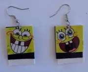 Sponge Bob earrings duct tape duck lightweight handmade