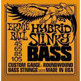 亞洲樂器 Ernie Ball 2833 Hybrid Slinky Round Wound Bass Guitar Strings 貝斯弦