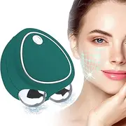 Microcurrent Facial Device, 2023 New Mini Double Chin Reducer Machine, Instant Face Lift & Tighten Skin, Intelligent Face Massager for Anti Aging and Wrinkle Reducer, V-Face Sculpting Tool, Green